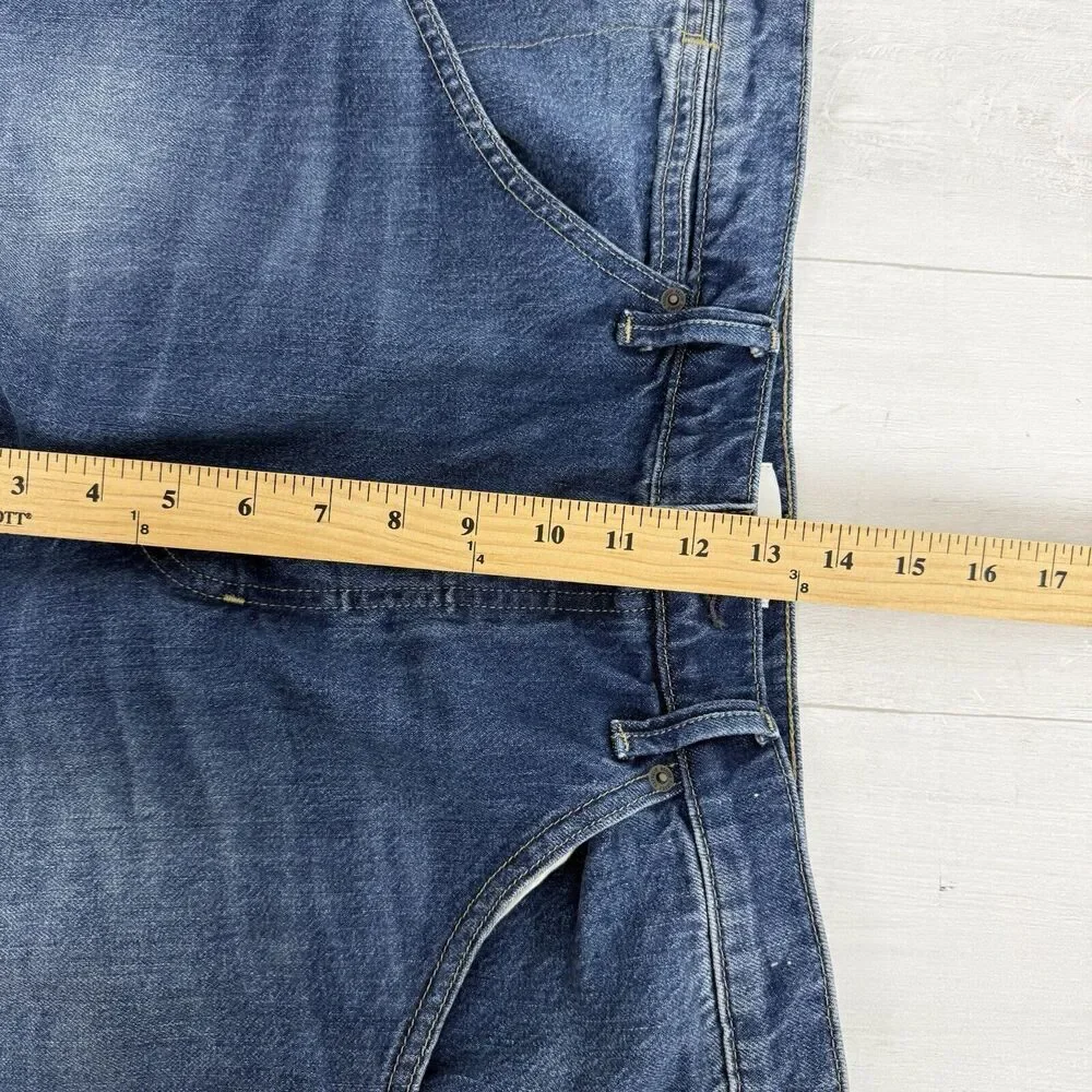 Banana Republic High Rise Rigid Bow Jeans 31 Blue‎ Horseshoe Barrel Leg NO BELT - Picture 14 of 16